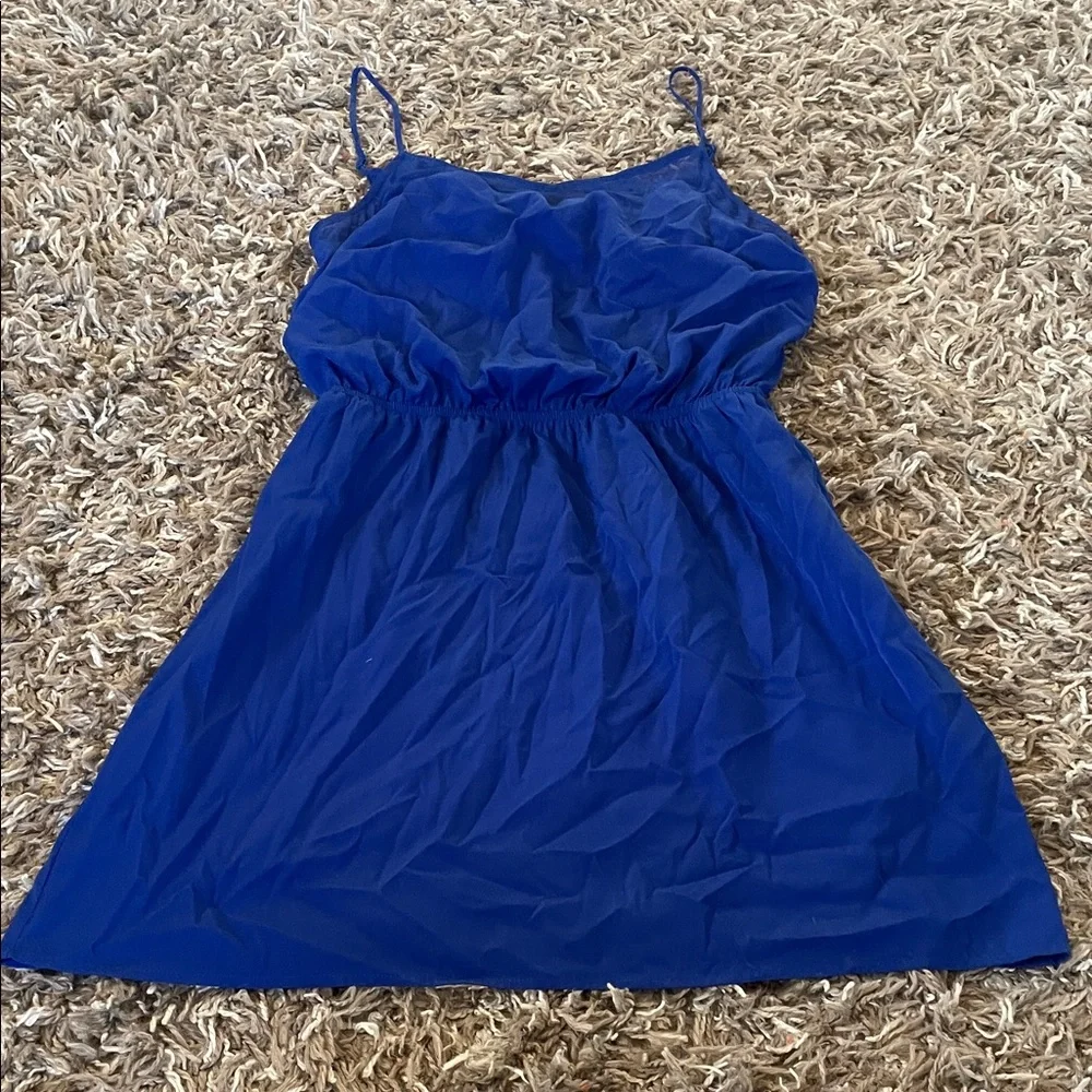 Express Blue Spaghetti Strap Dress size XS - Picture 1 of 14